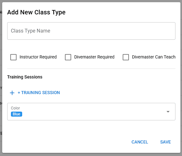 Step 2: Add new class types spanning multiple days and locations